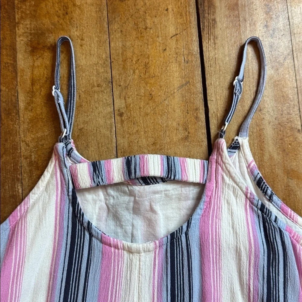 Roxy dress Multicolor Striped size 8 to 10 cotton vacation beach summer